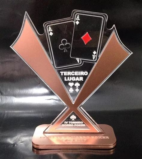 Cristal de poker troféu