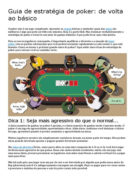 Estratégia de poker em quadrinhos