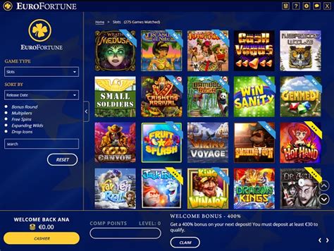 Eurofortune online casino Bolivia