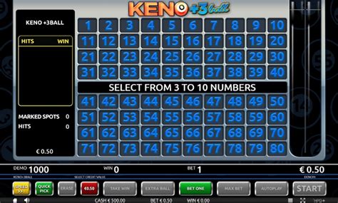 Keno 3ball 1xbet