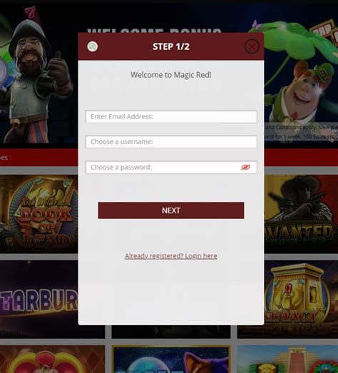 Magic red casino login