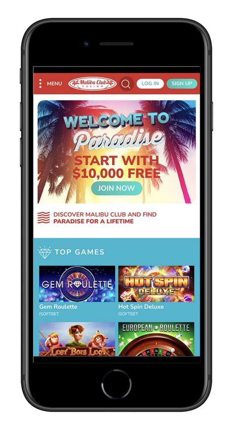 Malibu club casino login