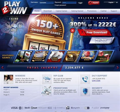 Play2win casino codigo promocional