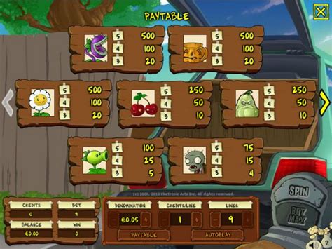 Pvz slots livres