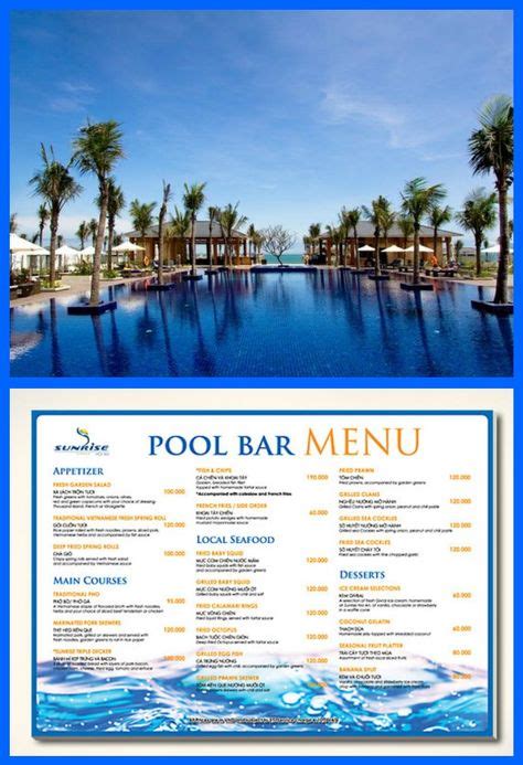 Red rock casino piscina menu