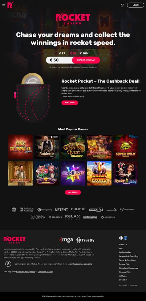 Rocket casino apostas