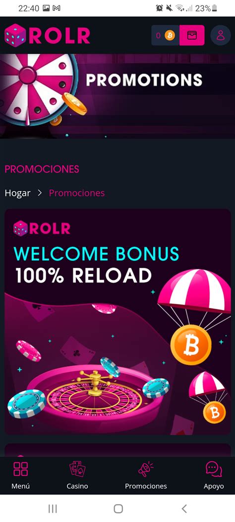 Rolr casino aplicação