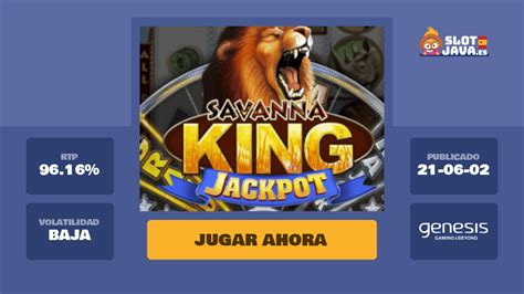 Savanna King Jackpot Slot Grátis