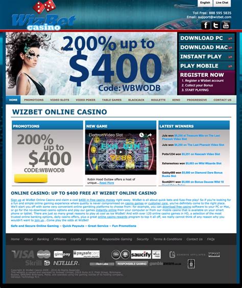 Wizbet casino Colombia